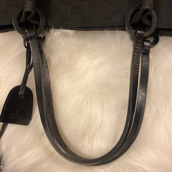 🌸👜Authentic GUCCI Tote Bag GG Canvas Leather - Picture 5 of 17